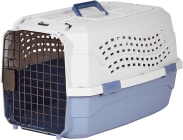 Sturdy Portable 2-Door Top-Load Hard-Sided Pet Travel Carrier with Secure Ventilation, Handle, Front Top Entry for Dogs, Cats, 22.8"L x 15"W x 13"H