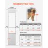 Dog Door for Sliding Glass Door, 75 7/8" to 80 11/16" Adjustable Height, Aluminum Alloy Frame with 3-Layer Flap and Rotating Hinge