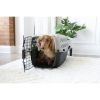 Pet Portable Kennel for Dogs, Hard-Sided Travel Carrier, Durable, Metal Door, Black & Grey, For Pets up to 15 lbs, 23" L x 15.2" W x 11.8" H