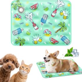 120*70cm Dog Cooling Mat, 2026 New Summer Pet Mats, Portable Pet Cooling Pad for Travel, Washable Gel Coolings Mat for Dogs and Cats Indoor Outdoor (title: default title)